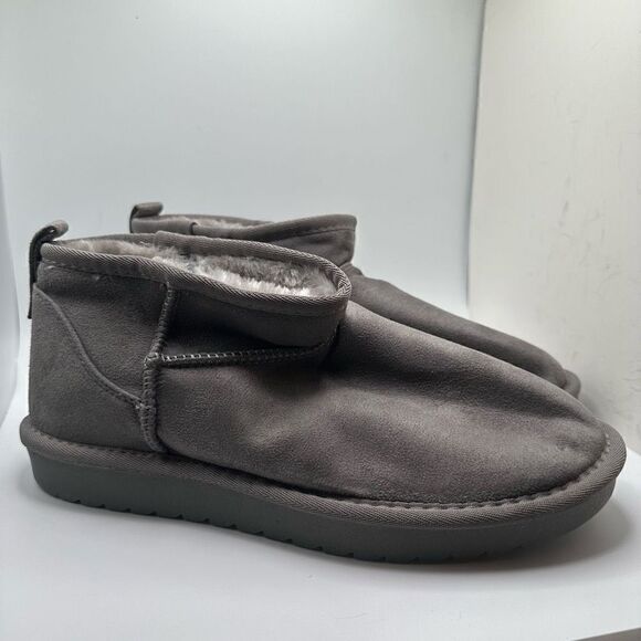 CUSHIONAIRE Women's pull on boot  10 GRAY - Picture 1 of 7